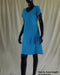 turquoise knee length ladies short sleeve cotton jersey dress