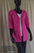 Australian made tie front jacket in hot pink cotton fabric