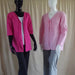 Hot pink and baby pink tie front jackets