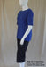 Plus size Australian made royal blue cotton boat neck t-shirt