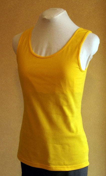 yellow women's cotton singlet