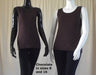 Chocolate women's cotton singlets in size 8 and plus size