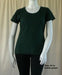 Bottle green plus size Australian made women's cotton t-shirt