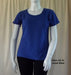 Royal blue plus size Australian made women's cotton t-shirt