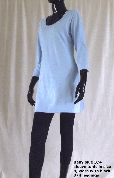 Women's 3/4 Sleeve Cotton Tunic