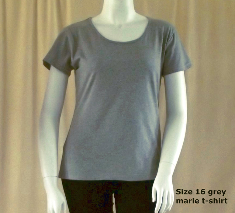 grey marle women's cotton t-shirt