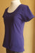 purple women's cotton t-shirt