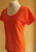 orange women's cotton t-shirt