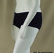 plus size ladies black boyleg briefs