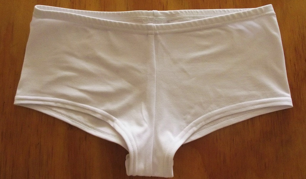 white boyleg briefs