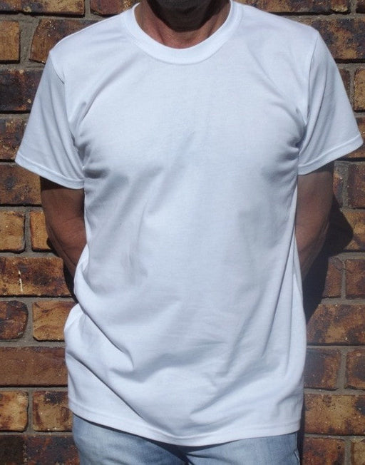 white men's cotton t-shirt