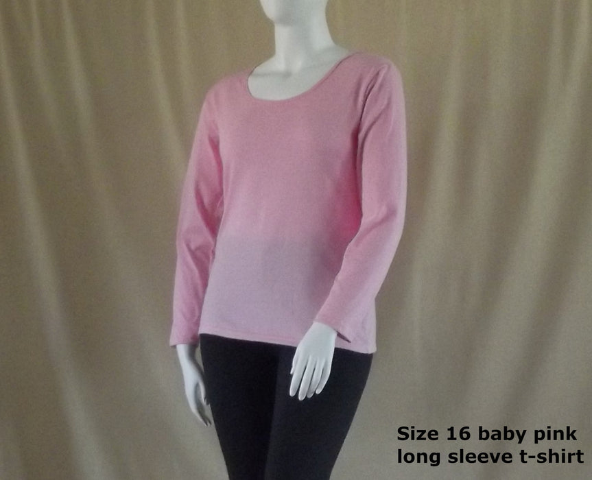 baby pink plus size women's Australian made cotton t-shirt