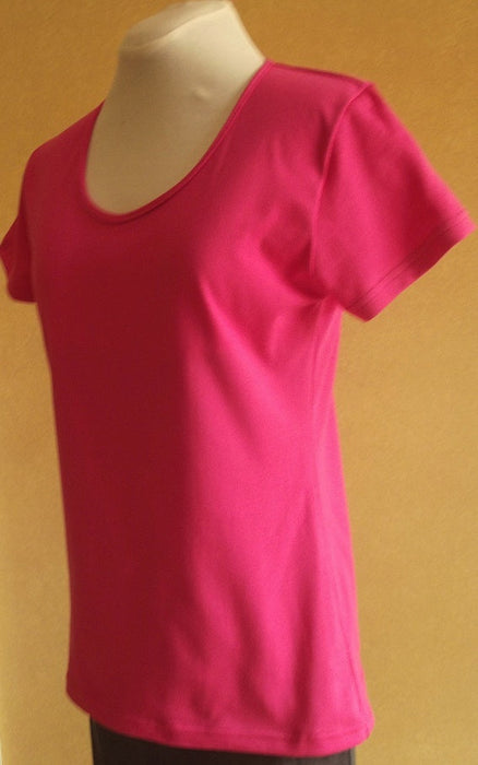 hot pink women's cotton t-shirt